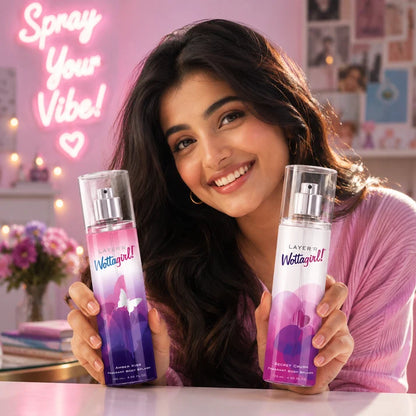 LAYER'R Wottagirl! Secret Crush & Amber Kiss Body Spray