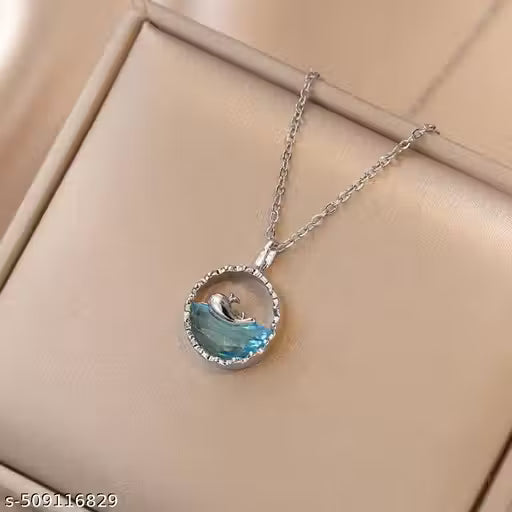 dolphin Pendant Chain | Girls dolphin Locket | Girls dolphin necklace chain | chain for girls | women necklace chain | pendant chain | Trendy necklace chain | necklace dikhayen